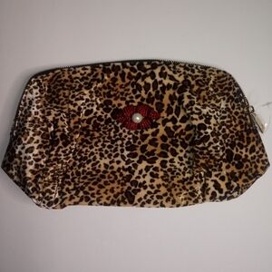 Skalia Fashion velvet cheetah print bag